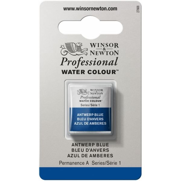Demi-godet d’aquarelle extra-fine Winsor & Newton Pro – Bleu Anvers 010 Série 1