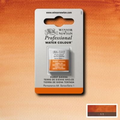 Demi-godet d’aquarelle extra-fine Winsor & Newton Pro –  Terre sienne brûlée 074 (Série 1)