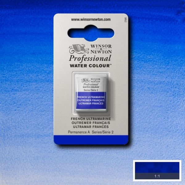 Demi-godet d’aquarelle extra-fine Winsor & Newton Pro – Outremer français 263 Série 2
