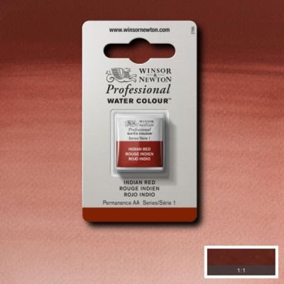 Demi-godet d’aquarelle extra-fine Winsor & Newton Pro – Rouge indien 317 Série 1