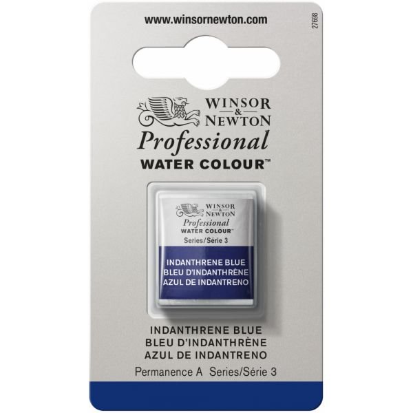 Demi-godet d’aquarelle extra-fine Winsor & Newton Pro – Bleu indantrène 321 Série 3