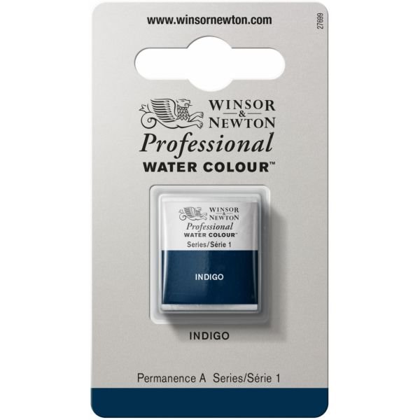 Demi-godet d’aquarelle extra-fine Winsor & Newton Pro – Indigo 322 Série 1