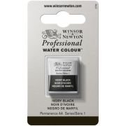 Demi-godet d’aquarelle extra-fine Winsor & Newton Pro – Noir d’ivoire 331 (Série 1)