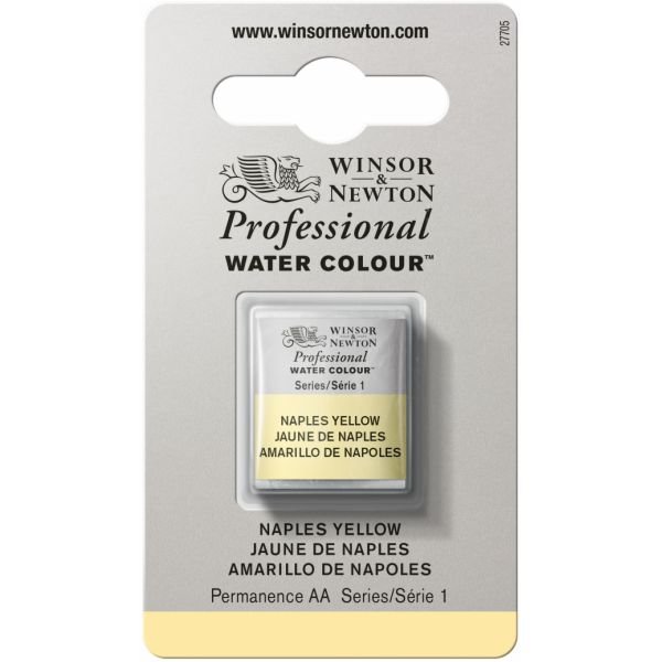 Demi-godet d’aquarelle extra-fine Winsor & Newton Pro – Jaune de Naples 422 (Série 1)