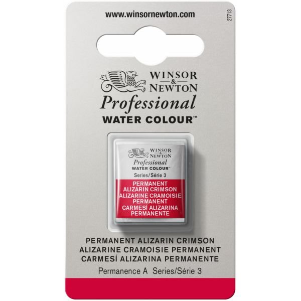 Demi-godet d’aquarelle extra-fine Winsor & Newton Pro – Alizarine cramoisie permanent 466 Série 3