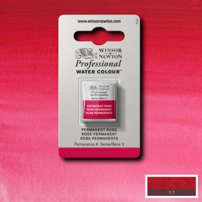 Demi-godet d’aquarelle extra-fine Winsor & Newton Pro – Rose permanent 502 Série 3
