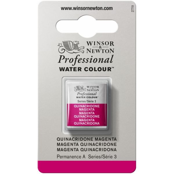 Demi-godet d’aquarelle extra-fine Winsor & Newton Pro – Magenta quinacridone 545 Série 3