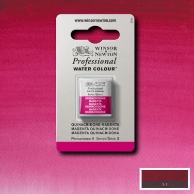 Demi-godet d’aquarelle extra-fine Winsor & Newton Pro – Magenta quinacridone 545 Série 3