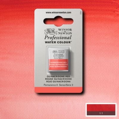 Demi-godet d’aquarelle extra-fine Winsor & Newton Pro – Rouge quinacridone 548 (Série 3)