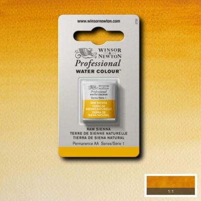 Demi-godet d’aquarelle extra-fine Winsor & Newton Pro – Terre de sienne naturelle 552 (Série 1)