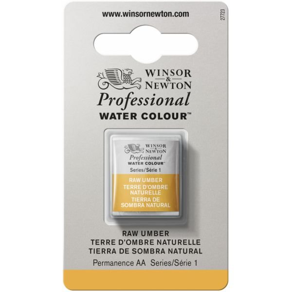 Demi-godet d’aquarelle extra-fine Winsor & Newton Pro – Terre d’ombre naturelle 554 Série 1