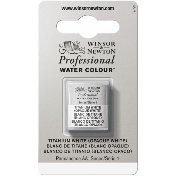 Demi-godet d’aquarelle extra-fine Winsor & Newton Pro – Blanc de titane 644 Série 1