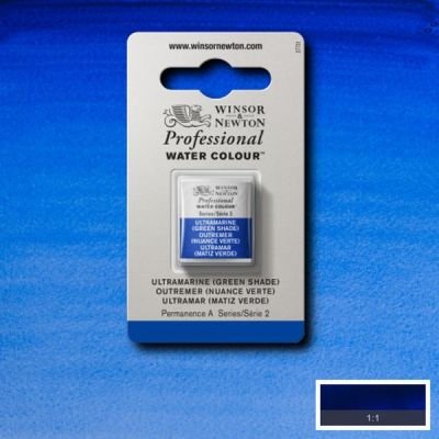Demi-godet d’aquarelle extra-fine Winsor & Newton Pro – Outremer (nuance verte) 667 Série 2