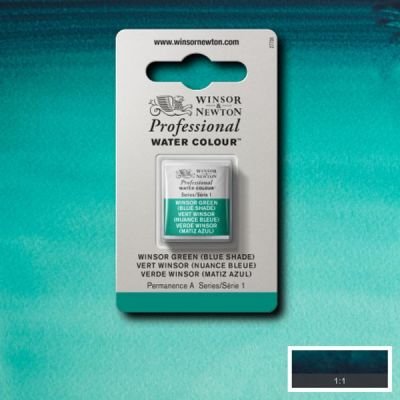 Demi-godet d’aquarelle extra-fine Winsor & Newton Pro – Vert Winsor (nuance bleue) 719 Série 1