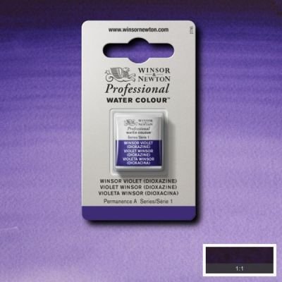 Demi-godet d’aquarelle extra-fine Winsor & Newton Pro – Violet Winsor (dioxazine) 733 Série 1