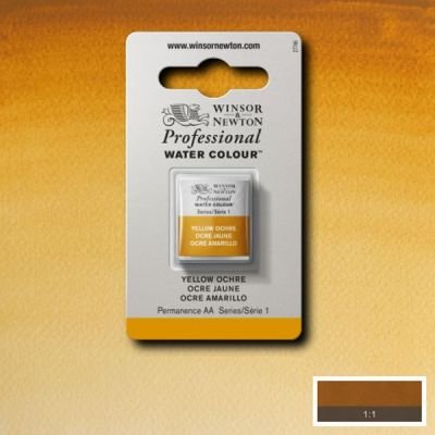 Demi-godet d’aquarelle extra-fine Winsor & Newton Pro – Ocre jaune 744 Série 1