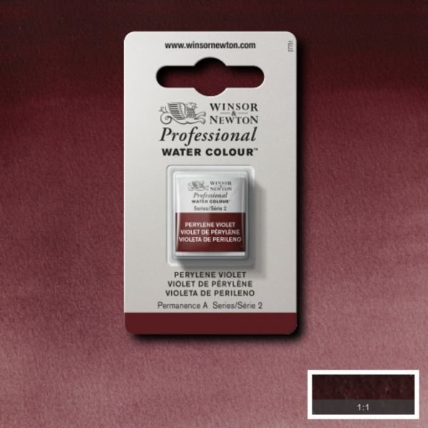 Demi-godet d’aquarelle extra-fine Winsor & Newton Pro –  Violet de pérylène 470 Série 2