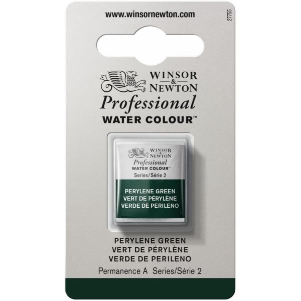 Demi-godet d’aquarelle extra-fine Winsor & Newton Pro – Vert pérylène 460 Série 2