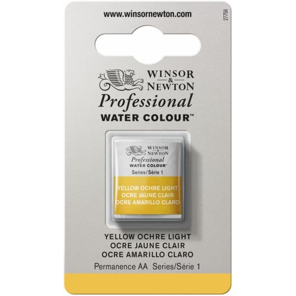 Demi-godet d’aquarelle extra-fine Winsor & Newton Pro – Ocre jaune clair 745 Série 1