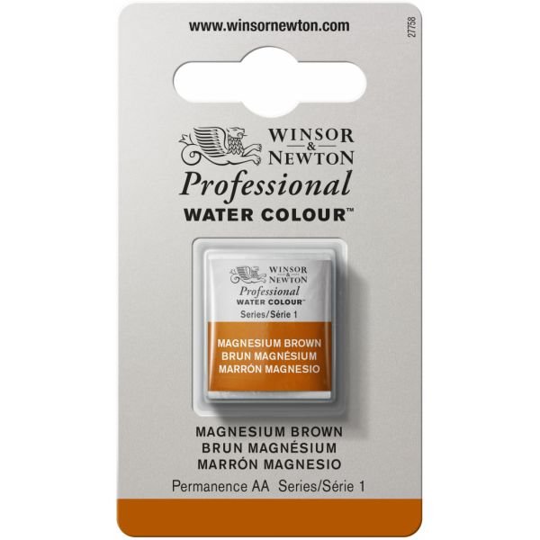 Demi-godet d’aquarelle extra-fine Winsor & Newton Pro – Brun magnésium 381 Série 1