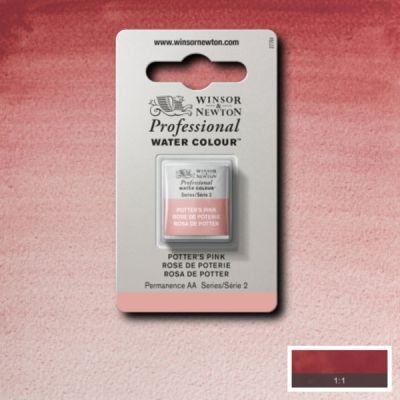 Demi-godet d’aquarelle extra-fine Winsor & Newton Pro – Rose poterie 537 Série 2