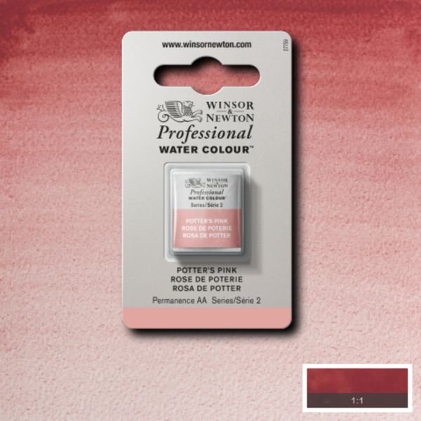 Demi-godet d’aquarelle extra-fine Winsor & Newton Pro – Rose poterie 537 Série 2