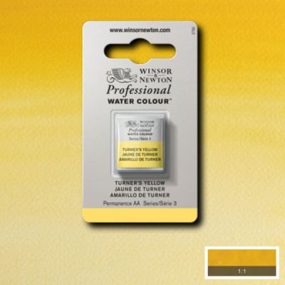 Demi-godet d’aquarelle extra-fine Winsor & Newton Pro – Jaune turner 649 Série 3