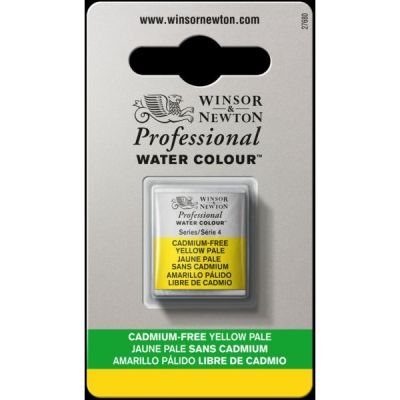 Demi-godet d’aquarelle extra-fine Winsor & Newton Pro – Jaune pâle sans cadmium 907 Série 4