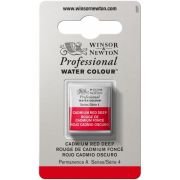 Demi-godet d’aquarelle extra-fine Winsor & Newton Pro – Rouge cadmium foncé 097 Série 4