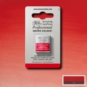 Demi-godet d’aquarelle extra-fine Winsor & Newton Pro – Rouge cadmium foncé 097 Série 4