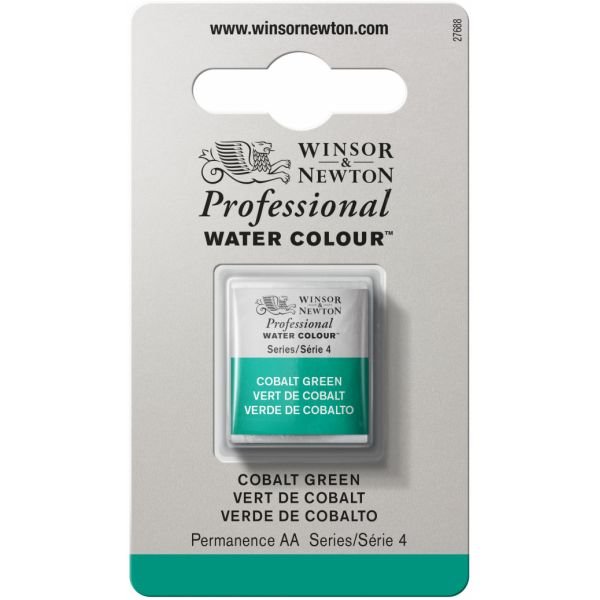 Demi-godet d’aquarelle extra-fine Winsor & Newton Pro – Vert cobalt 184 Série 4