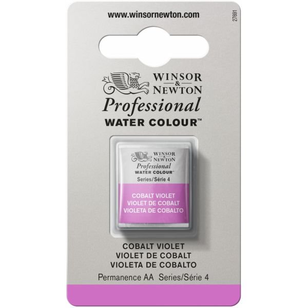 Demi-godet d’aquarelle extra-fine Winsor & Newton Pro – Violet cobalt 192 Série 4