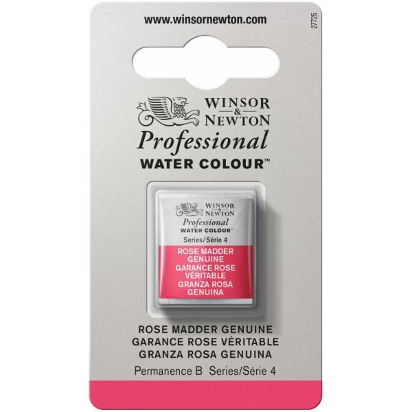Demi-godet d’aquarelle extra-fine Winsor & Newton Pro – Garance rose véritable 587 Série 4