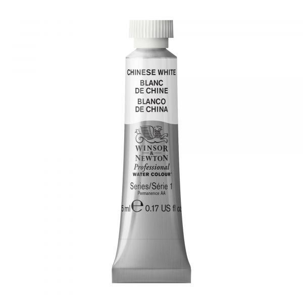 Tube d’aquarelle 5mL extra-fine Winsor & Newton Pro – Blanc de Chine 150 Série 1