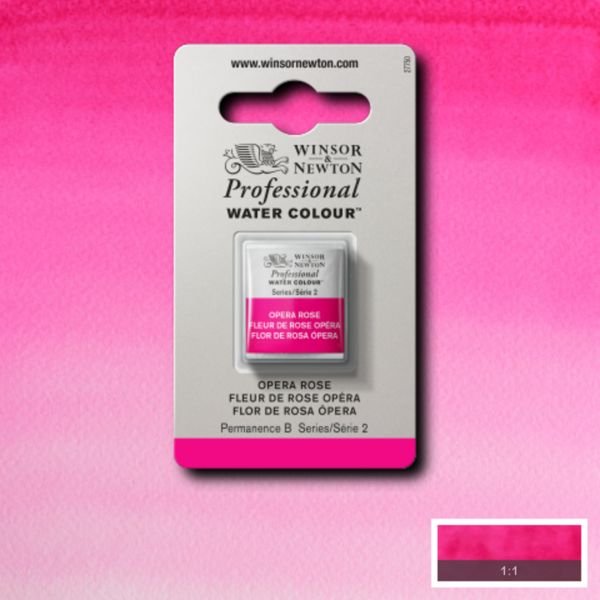 Demi-godet d’aquarelle extra-fine Winsor & Newton Pro – Rose Opera 448 Série 2