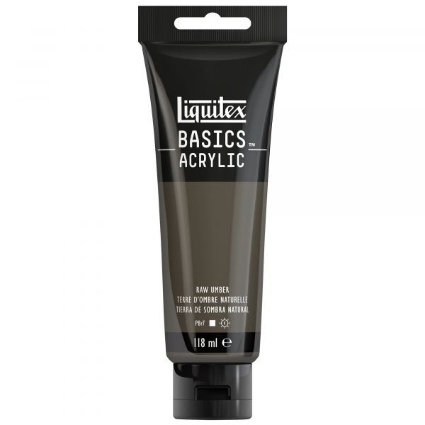 Tube de 118mL d’acrylique Basics – terre d’ombre naturelle