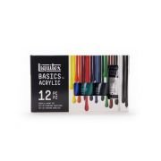 Pack de 12 tubes 22mL d’acrylique Basics