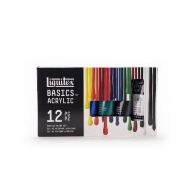 Pack de 12 tubes 22mL d’acrylique Basics
