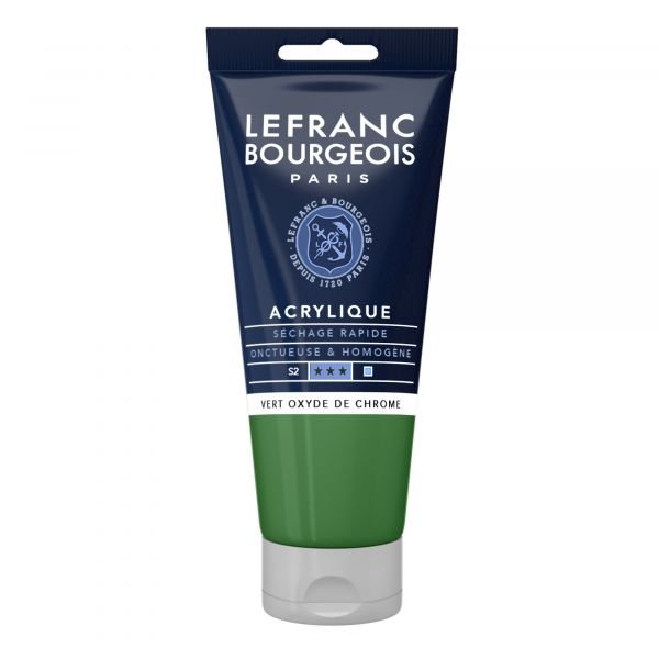 Tube d’acrylique fine 80mL Lefranc Bourgeois – Vert oxyde de chrome