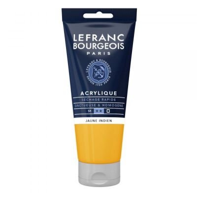Tube d’acrylique fine 80mL Lefranc Bourgeois – Jaune indien