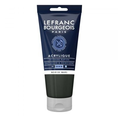 Tube d’acrylique fine 80mL Lefranc Bourgeois – Noir de mars
