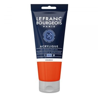 Tube d’acrylique fine 80mL Lefranc Bourgeois – Orange