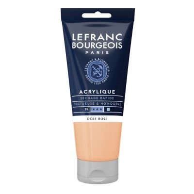 Tube d’acrylique fine 80mL Lefranc Bourgeois – Ocre rose