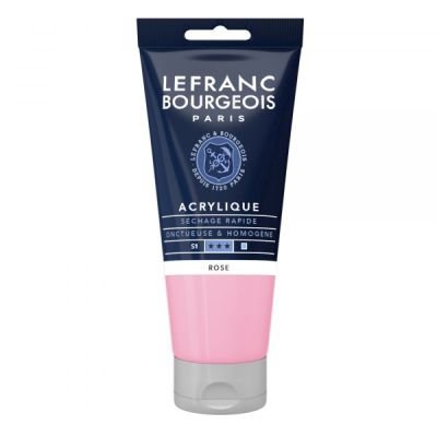 Tube d’acrylique fine 80mL Lefranc Bourgeois – Rose