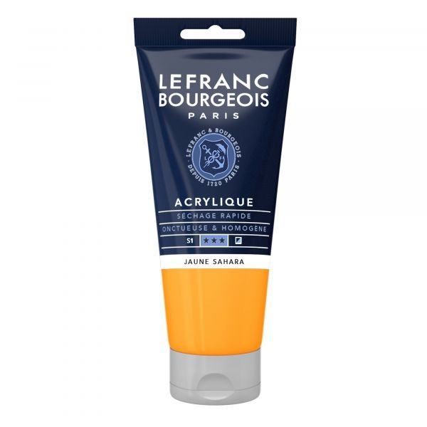 Tube d’acrylique fine 80mL Lefranc Bourgeois – Jaune sahara