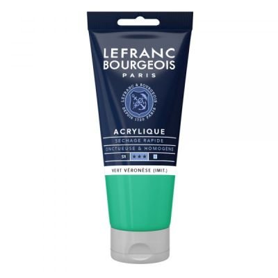 Tube d’acrylique fine 80mL Lefranc Bourgeois – Vert véronèse imitation