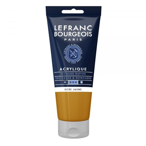 Tube d’acrylique fine 80mL Lefranc Bourgeois – Ocre Jaune
