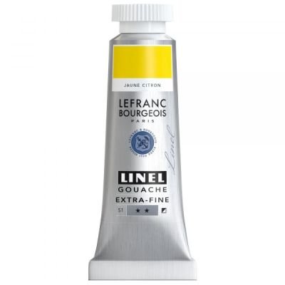 Tube de gouache 14mL Linel extra-fine – Jaune Citron (Série 1)