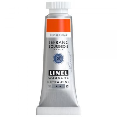 Tube de gouache 14mL Linel extra-fine – Orange persan (Série 2)