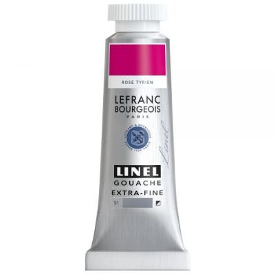 Tube de gouache 14mL Linel extra-fine – Rose Tyrien (Série 1)